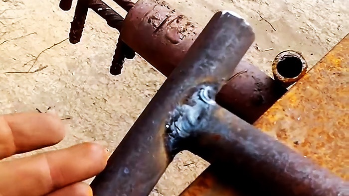 DIY pipe drill