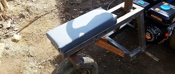 Homemade gasoline car with amazing and simple controls