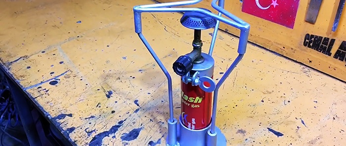 How to make a compact tile for a gas canister