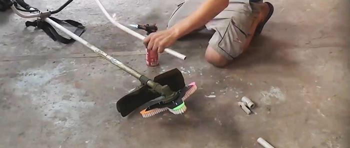 Comment fabriquer une turbo-brosse pour une tondeuse qui lave tout