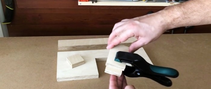 Házi készítésű kézi rétegelt lemez szalagfűrész csavarhúzóval