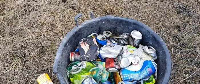 Cómo derretir latas de aluminio en espacios en blanco en casa.