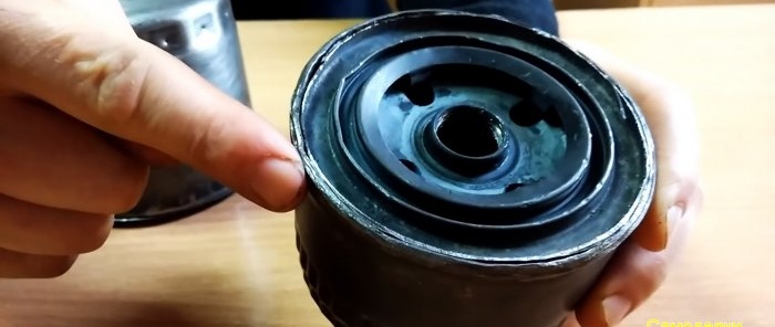 Kaip iš alyvos filtro pasidaryti mini turistinį šildytuvą