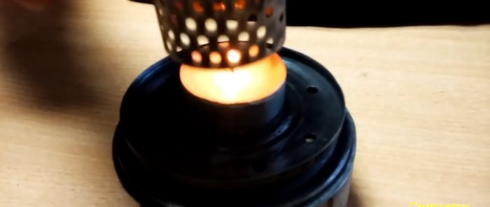 איך להכין מיני תנור חימום ממסנן שמן