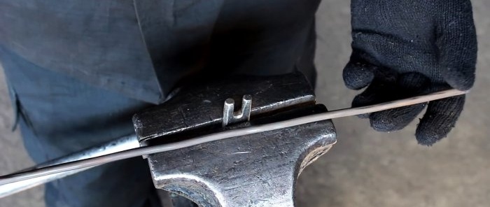 كيفية ربط قضيب فولاذي في عقدة