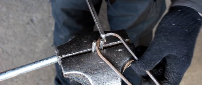 Како везати челичну шипку у чвор