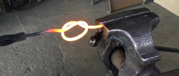 Sådan binder du en stålstang i en knude