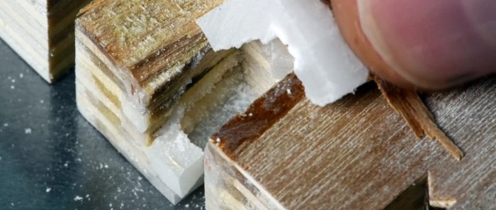 Възможно ли е да се възстановят дървени части със сода за хляб и супер лепило?