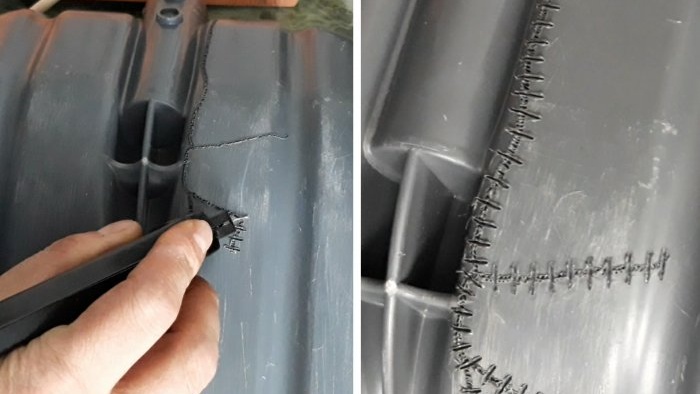 Come restaurare una pala di plastica utilizzando filo e colla di nicromo