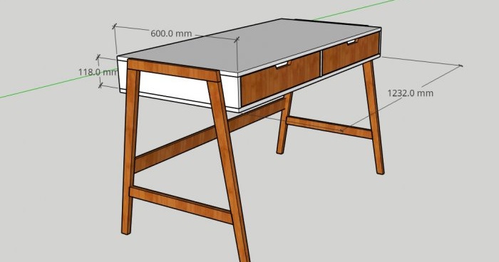 Sådan laver du et computerbord i skandinavisk stil