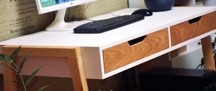 Come realizzare una scrivania per computer in stile scandinavo