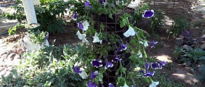 How to make a vertical flower bed