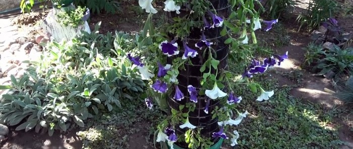 How to make a vertical flower bed