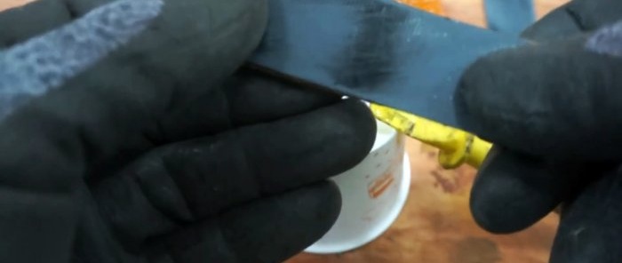 Cara membuat pisau poket lipat dari gunting patah
