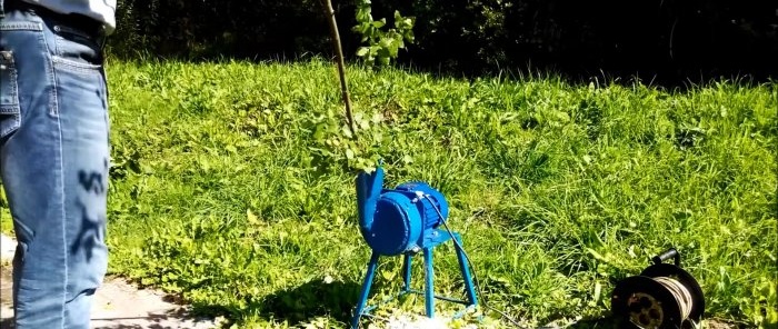 Cách làm một chiếc máy hủy cành cây nhỏ nhẹ trong vườn