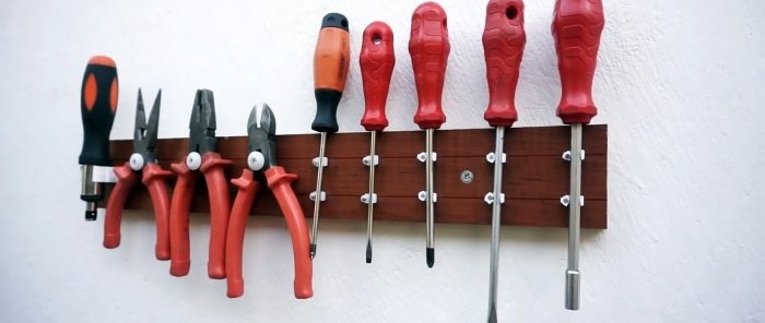 How to easily make a stand for storing hand tools