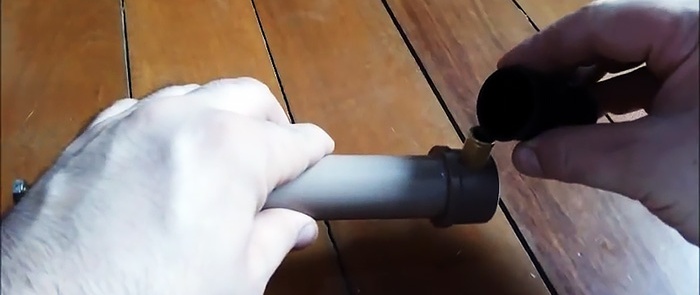 Hogyan készítsünk pneumatikus hengert PVC csőből