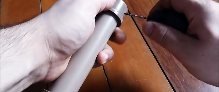 איך לעשות צילינדר פנאומטי מצינור PVC