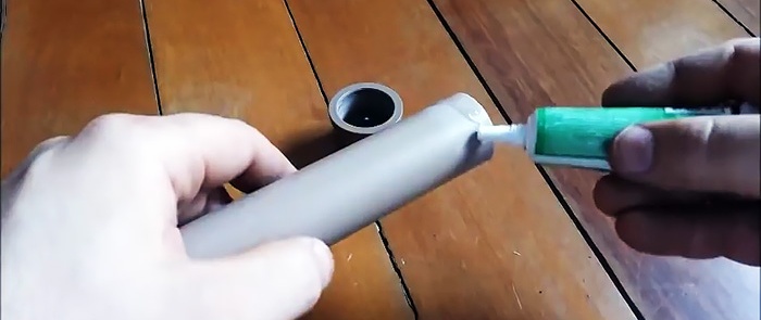 איך לעשות צילינדר פנאומטי מצינור PVC