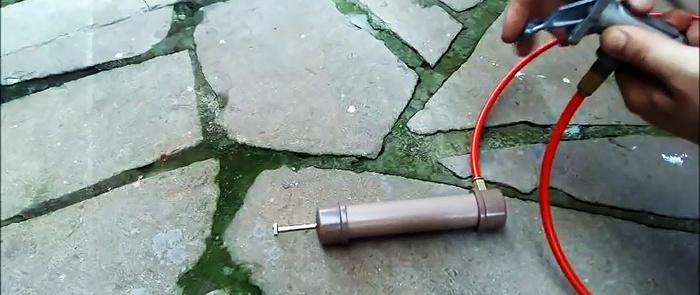 Cara membuat silinder pneumatik dari paip PVC