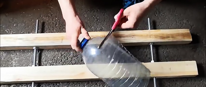 How to easily make plastic sheets from PET bottles