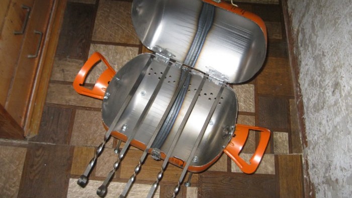How to make a compact grill from a freon cylinder