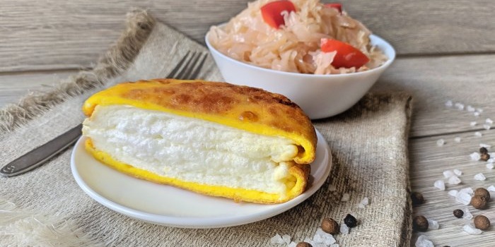 Unusual breakfast made from ordinary eggs