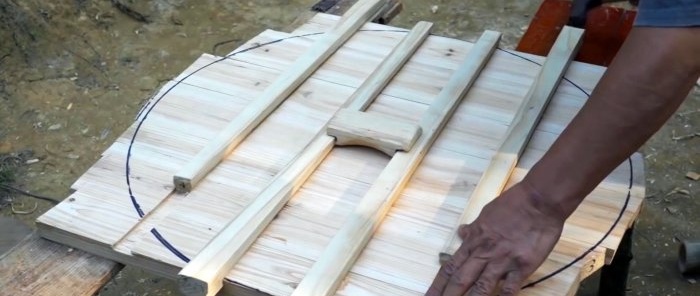Cum să faci un capac de lemn pentru un cazan într-o afumătoare sau tandoor fără adeziv, cuie și șuruburi