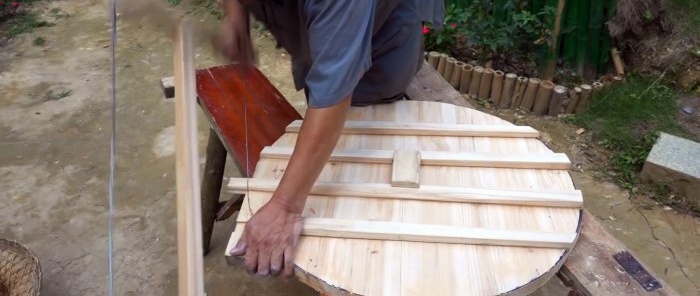 كيفية صنع غطاء خشبي لمرجل في بيت الدخان أو التندور بدون غراء ومسامير وبراغي