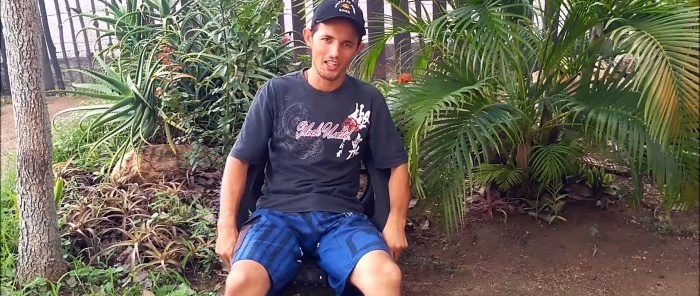 Fer una cadira de jardí amb pneumàtics vells