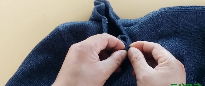 Πώς να περιορίσετε τη λαιμόκοψη ενός πουλόβερ ή μπλουζάκι με τα χέρια σας