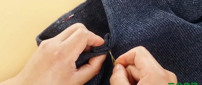 Как да стесните деколтето на пуловер или тениска със собствените си ръце