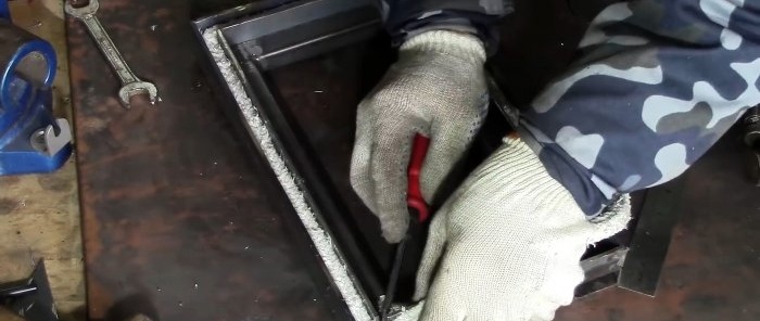 How to make a garage heating oven from old batteries