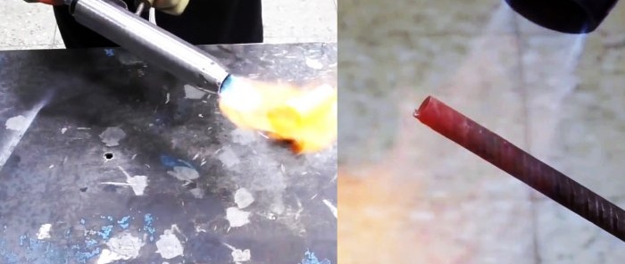 How to make an injection propane burner from a piece of pipe