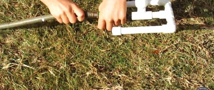 Come realizzare un irrigatore per l'irrigazione con tubi in PVC
