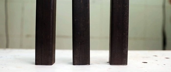 Como fazer uma conexão dobrável de tubos perfilados sem soldagem