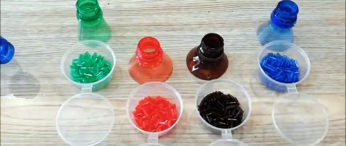 كيفية صنع الخرز من الزجاجات البلاستيكية