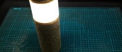 We make a simple LED garden lamp from PVC pipes