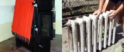 How to make a garage heating oven from old batteries