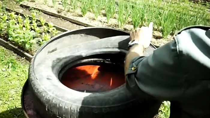 Jak používat pneumatiky auta na zahradě