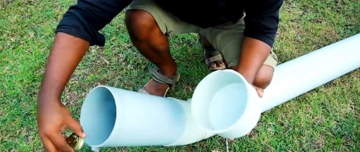 How to make a boat from PVC pipes and a trimmer engine