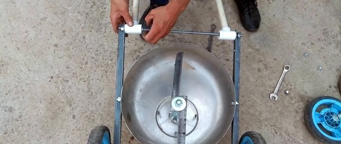 Wie man aus einer Waschmaschine einen Rasenmäher macht