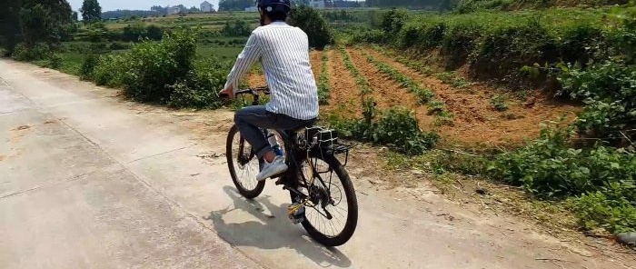 Paano gumawa ng malakas na electric bike gamit ang 4 na low-power na motor