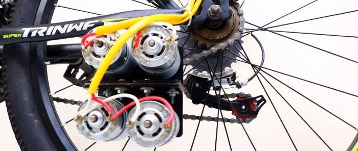 Cara membuat basikal elektrik dengan 4 motor