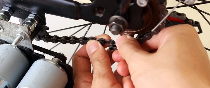 Kako napraviti snažan električni bicikl pomoću 4 motora male snage