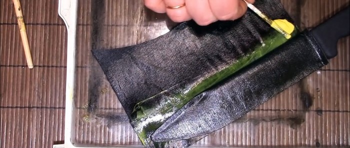 How to make a leather sheath from ordinary fabric