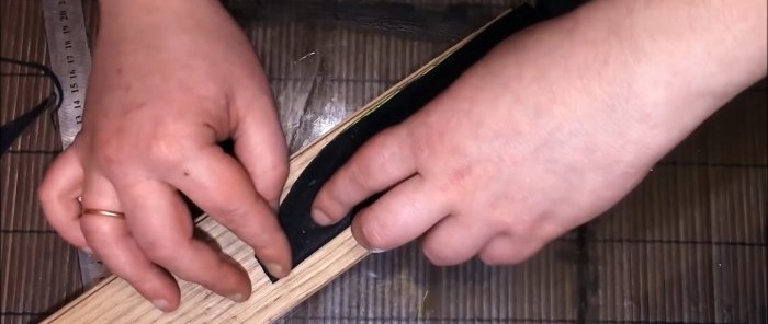 How to make a leather sheath from ordinary fabric