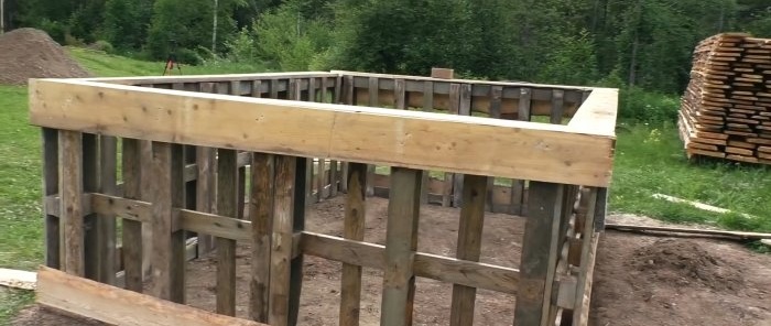 How to build a cheap large pool from pallets in 1 day