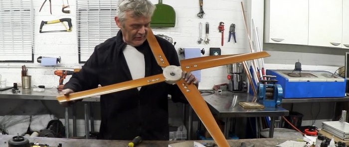 How to make the simplest wind generator blades