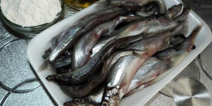 Why use a plastic bag when frying capelin?